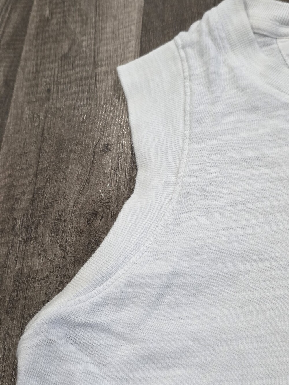 Nwt FAHERTY Muscle Tank Sun Wash Boho Classic White Sleeveless Crewneck Tank Top - Picture 11 of 16